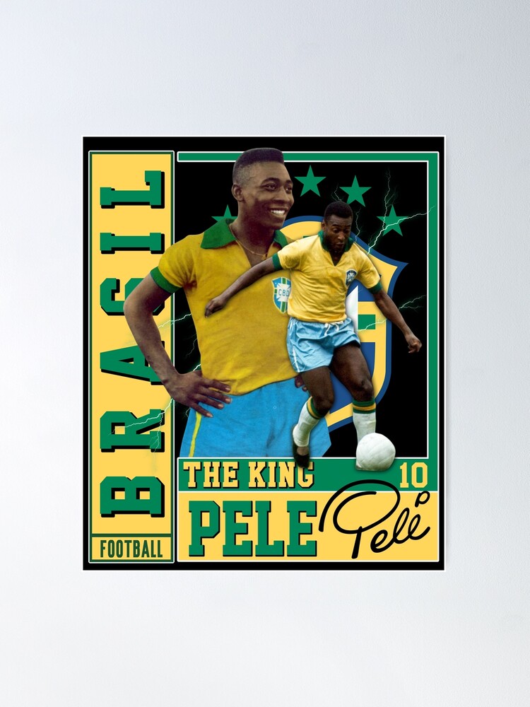 RIP King Football Pele 1940 2022 Brazil Legend With Crown By