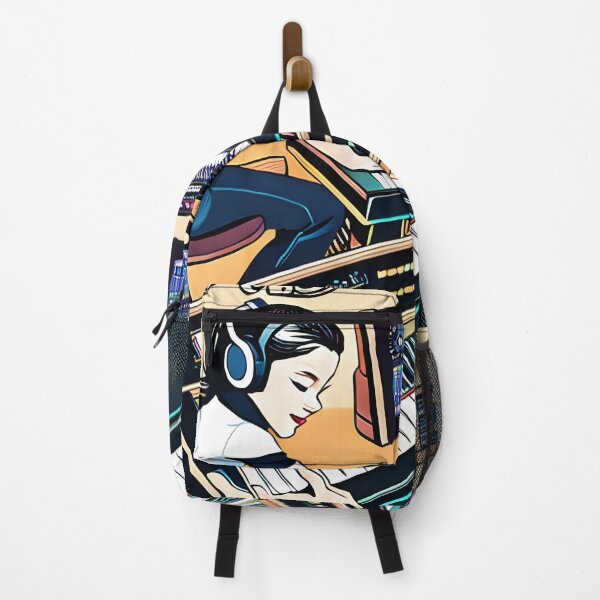 Item preview, Cartoon music studio girl designed and sold by ElLocoMus.