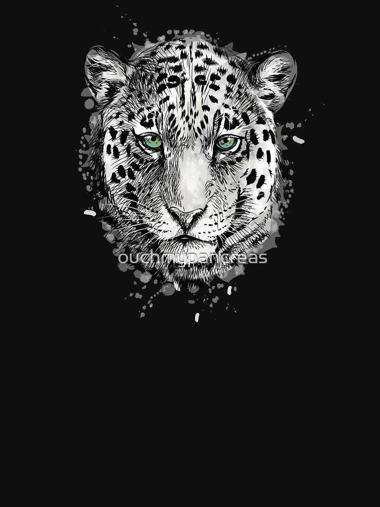 "Snow Leopard" T-shirt for Sale by ouchmypancreas | Redbubble | snow