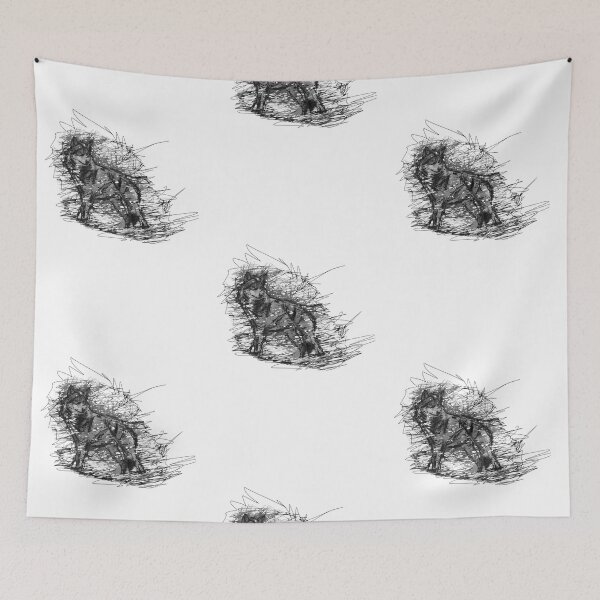 Item preview, Wolf sketch  designed and sold by Coffeemerc117.