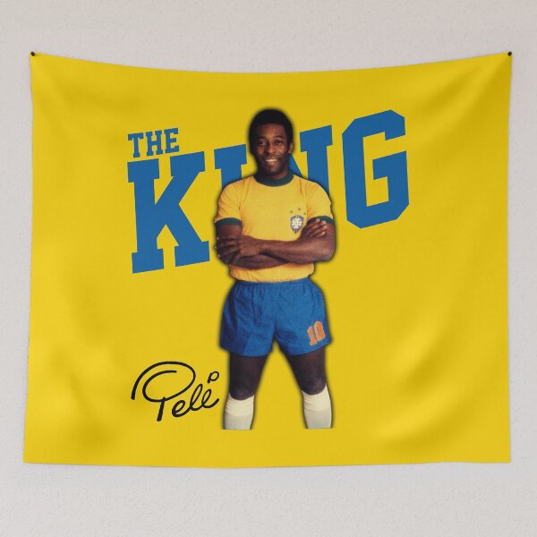 Item preview, Pele 10 The King Football Player With Cup Legend Brazil Brasil RIP Signature Retro Vintage Bootleg Rap Style designed and sold by BrentZimmerman.