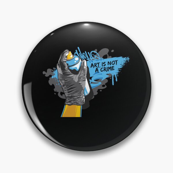 Item preview, Art Is Not Crime Street Art Spray Can designed and sold by MooonTees.