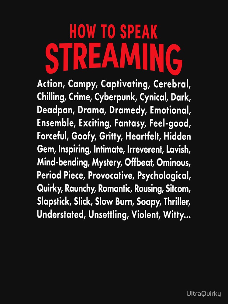 Vocabulary of Streaming. by UltraQuirky