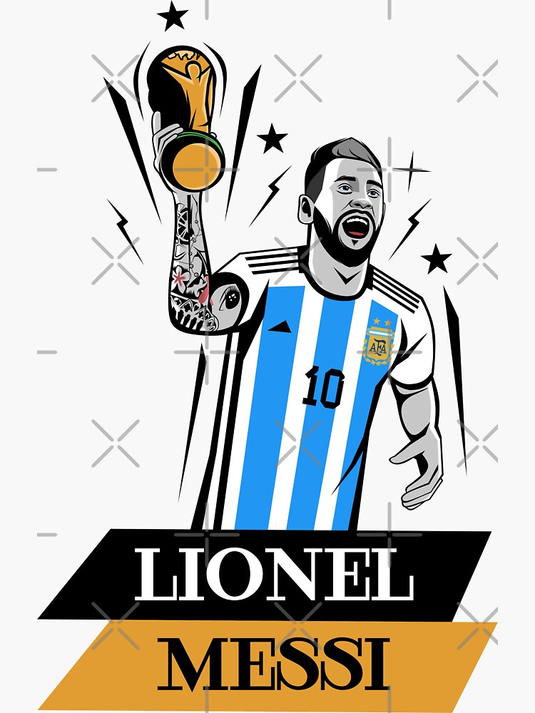 Molina #26 ARG Blue White 22 Football Jersey Sticker for Sale by