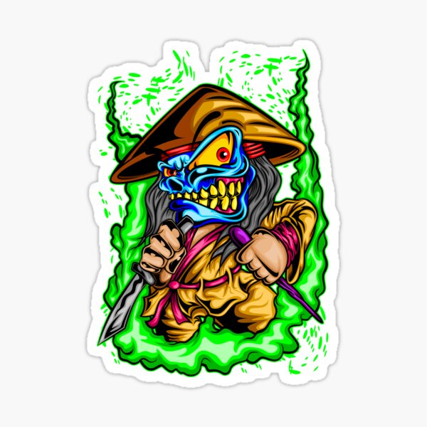 Skull Warrior Sticker