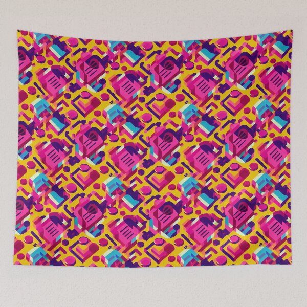Item preview, Viva Magenta Memphis Style Patterns designed and sold by BuraxisDesigns.