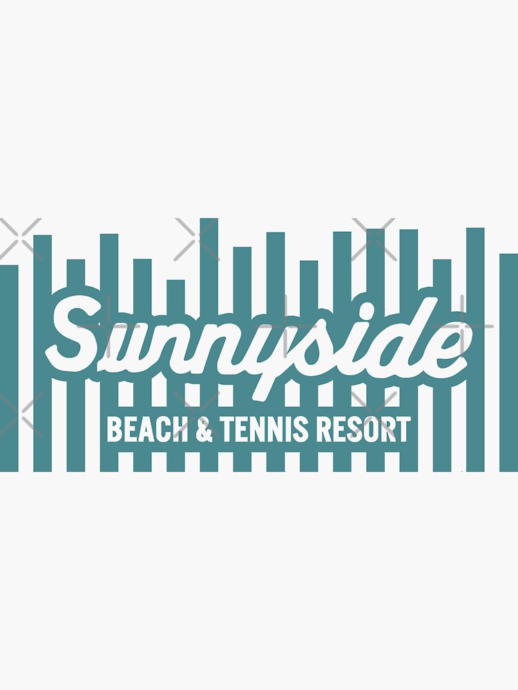 "Sunnyside Beach & Tennis Resort" Sticker for Sale by JakeRhodes
