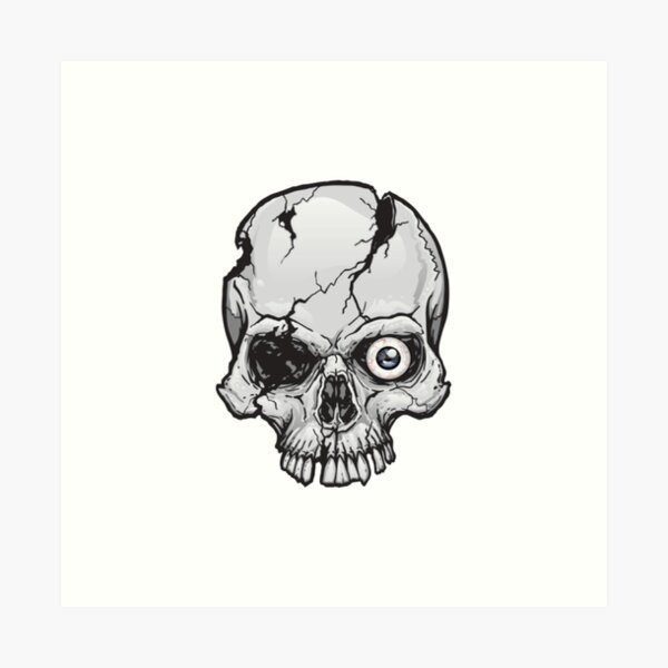 Lexica  Skull black and white tattoo realistic cracked logo design