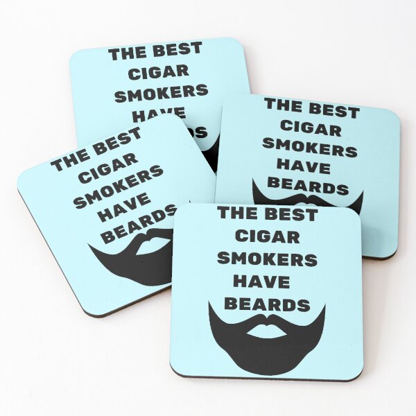 Item preview, The Best Cigar Smokers Have Beards Black designed and sold by Indra Agrawal.