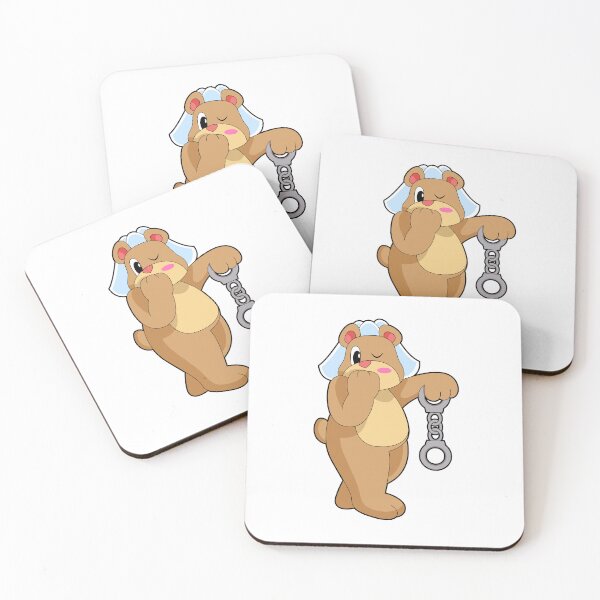 Item preview, Bear Bride Handcuffs Wedding designed and sold by Snabdesign84.