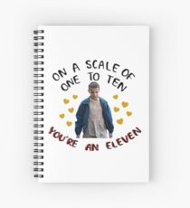 On a Scale of 1 to 10 Your an Eleven Stranger Things Spiral Notebook