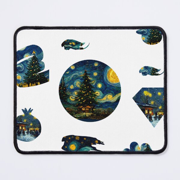 Item preview, Van Gogh Painting Starry Night Remake Winter Starter Pack designed and sold by CandyDroidMerch.