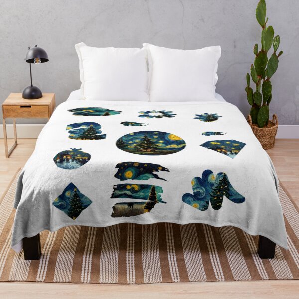 Item preview, Van Gogh Painting Starry Night Remake Winter Starter Pack designed and sold by CandyDroidMerch.