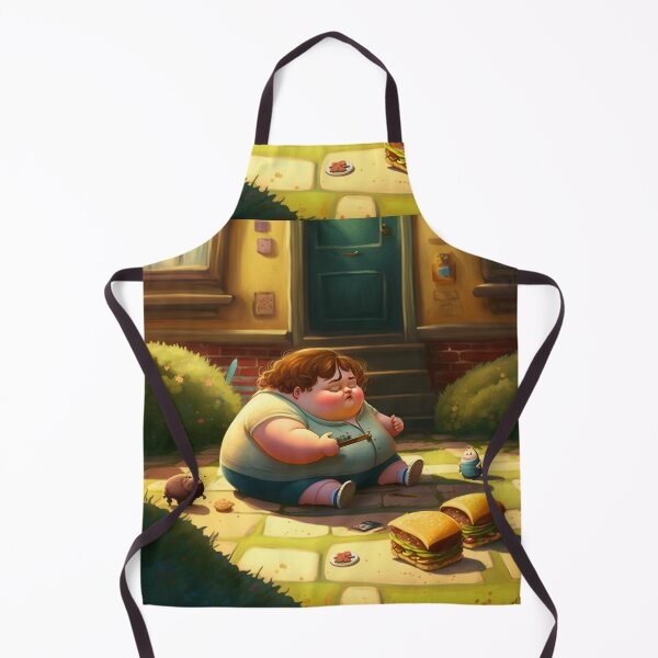 Item preview, Fat cute girl don't able to stop eating hamburger sandwiches 3 designed and sold by Leedo-Store.
