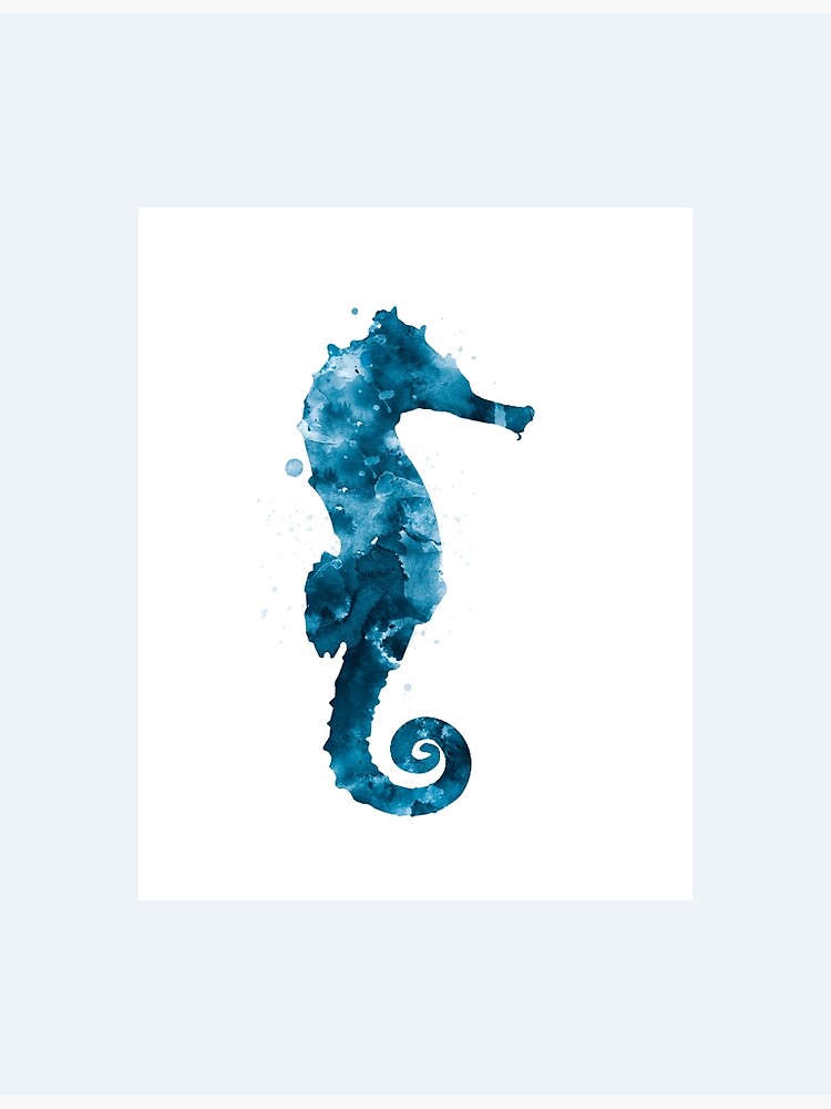 "Seahorse" Framed Art Print by MonnPrint Redbubble