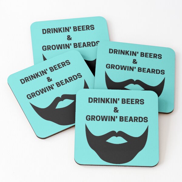 Item preview, Drinking Beers & Growing Beards Black designed and sold by Indra Agrawal.