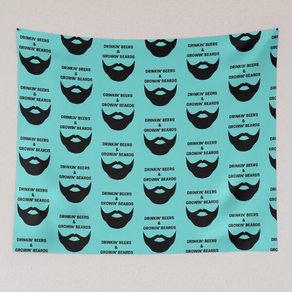 Item preview, Drinking Beers & Growing Beards Black designed and sold by Indra Agrawal.