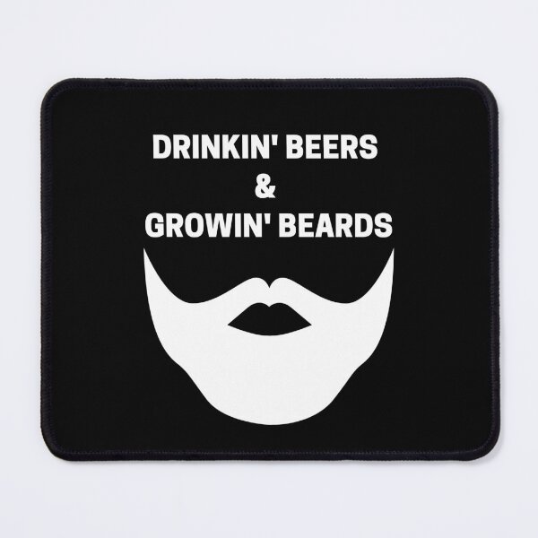 Item preview, Drinking Beers & Growing Beards White designed and sold by Indra Agrawal.