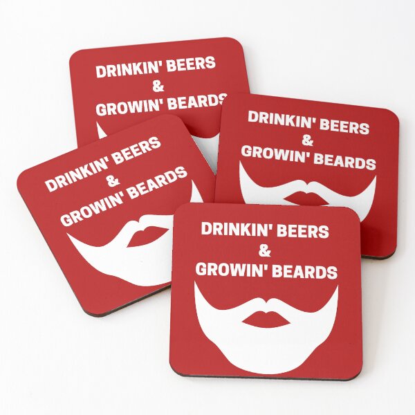 Item preview, Drinking Beers & Growing Beards White designed and sold by Indra Agrawal.