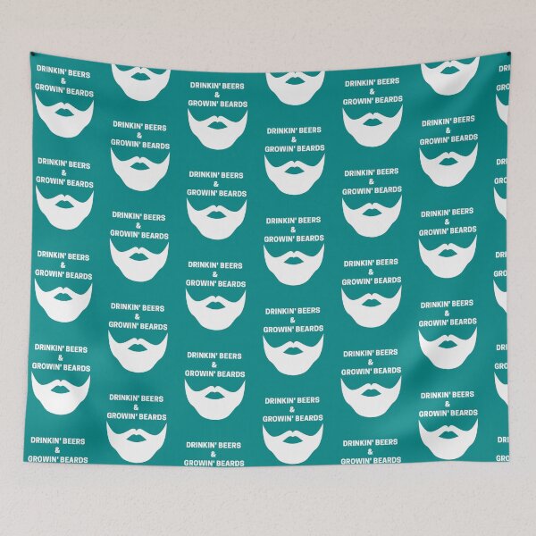 Item preview, Drinking Beers & Growing Beards White designed and sold by Indra Agrawal.
