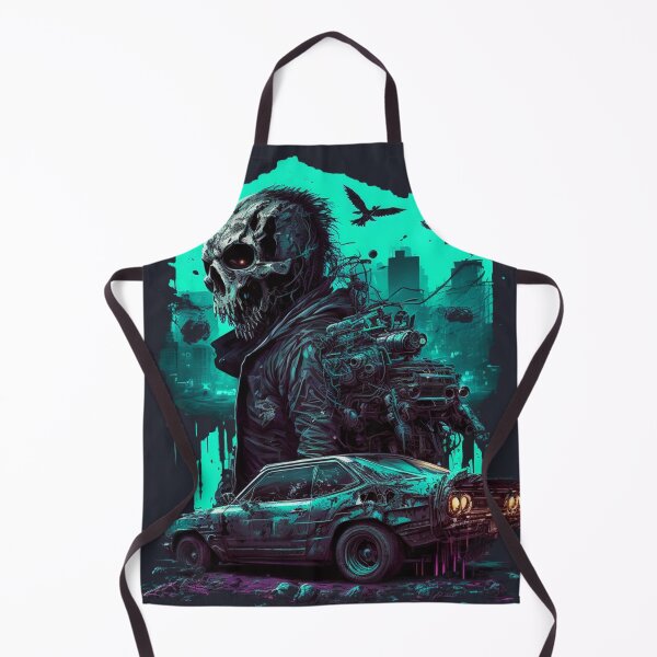 Item preview, Car and zombies in cyberpunk style designed and sold by Palteeshop.