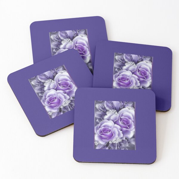 Item preview, Purple Roses with Diamond Abstract designed and sold by WinningWorld.