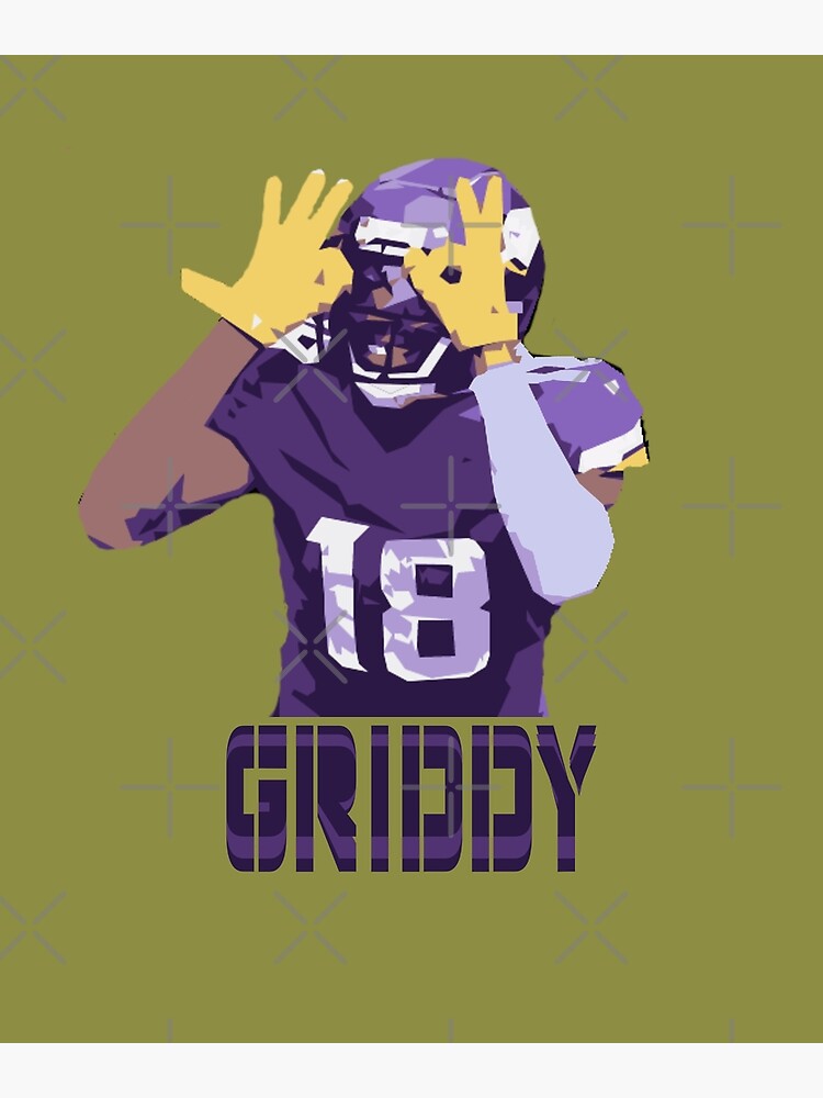 Justin Jefferson Graphic Toon Minnesota Vikings Football Griddy