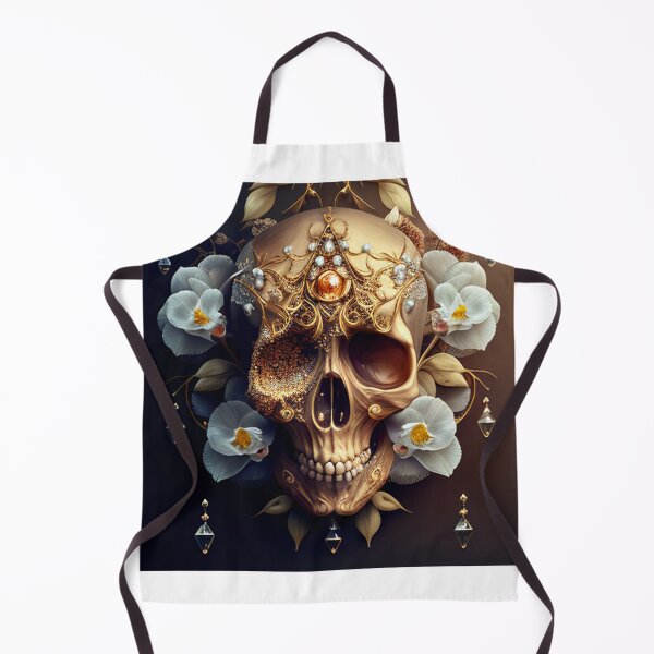 Item preview, Golden and botanic skull #009 designed and sold by Anas Xenophon.