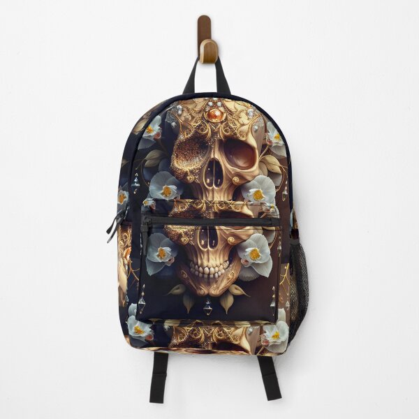 Item preview, Golden and botanic skull #009 designed and sold by Anas Xenophon.