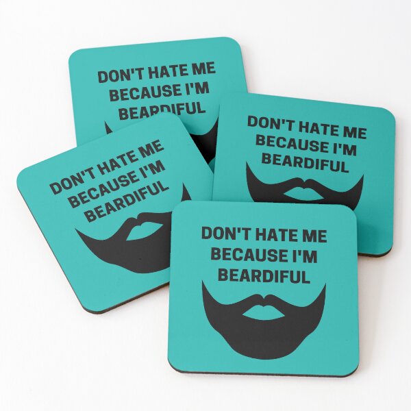 Item preview, Don't Hate Me Because I'm Beardiful Black designed and sold by Indra Agrawal.