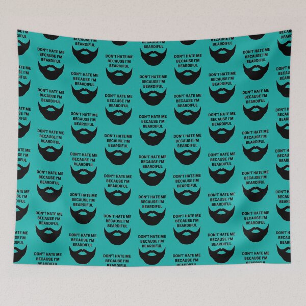 Item preview, Don't Hate Me Because I'm Beardiful Black designed and sold by Indra Agrawal.