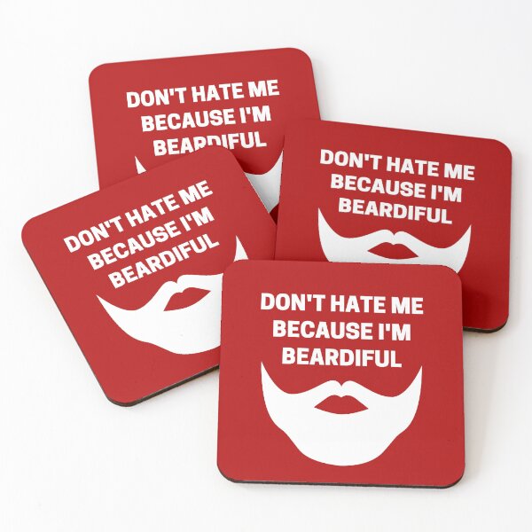 Item preview, Don't Hate Me Because I'm Beardiful White designed and sold by Indra Agrawal.