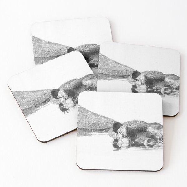 Item preview, Hippo High Key Okavango Delta Botswana designed and sold by PhotoArt by Joan Carroll.