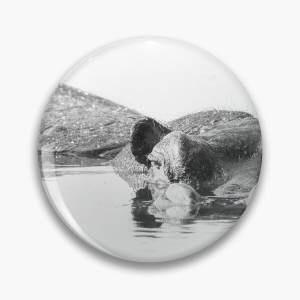 Item preview, Hippo High Key Okavango Delta Botswana designed and sold by PhotoArt by Joan Carroll.