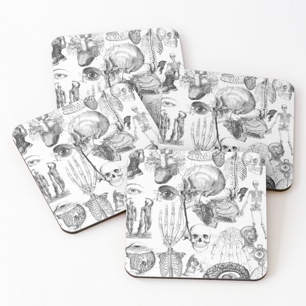 Item preview, Antique anatomy in black designed and sold by ORIGENcreate.