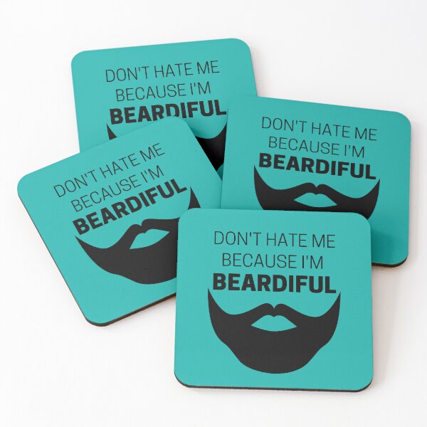 Item preview, Don't Hate Me Because I'm Beardiful Black designed and sold by Indra Agrawal.