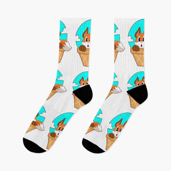 Item preview, Fox Ice cream cone designed and sold by Snabdesign84.