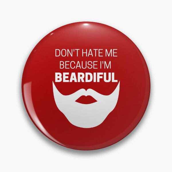 Item preview, Don't Hate Me Because I'm Beardiful White designed and sold by Indra Agrawal.