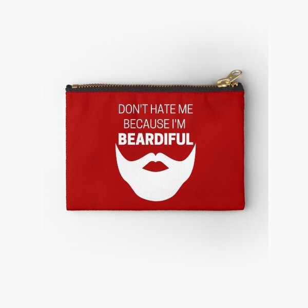 Item preview, Don't Hate Me Because I'm Beardiful White designed and sold by Indra Agrawal.