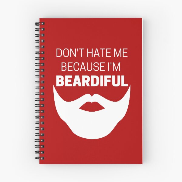 Item preview, Don't Hate Me Because I'm Beardiful White designed and sold by Indra Agrawal.