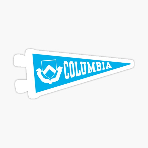 Columbia pennant flag Sticker