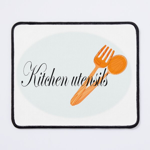 Item preview, kitchen utensils on a light background designed and sold by Zhanna Lenivaya.