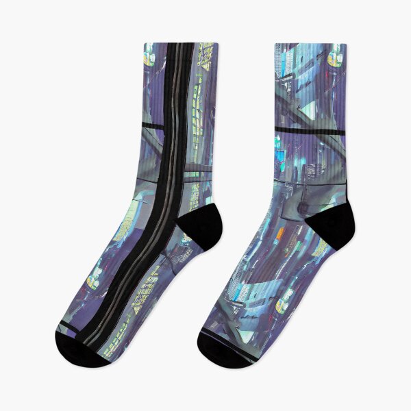 Item preview, Window View Of Cyberpunk City 2 - Seamless Pattern designed and sold by Chubuter.