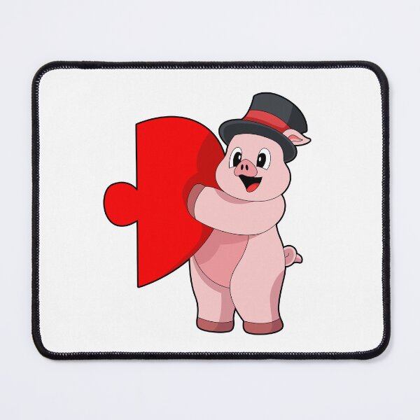 Artikelvorschau, Schwein Bräutigam Herz Hochzeit entworfen und verkauft von Snabdesign84.