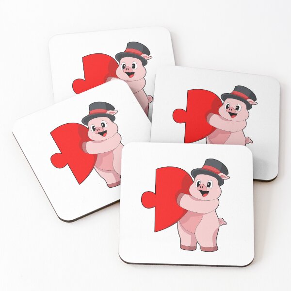 Aperçu de l'œuvre Pig Groom Heart Wedding créée et vendue par Snabdesign84.
