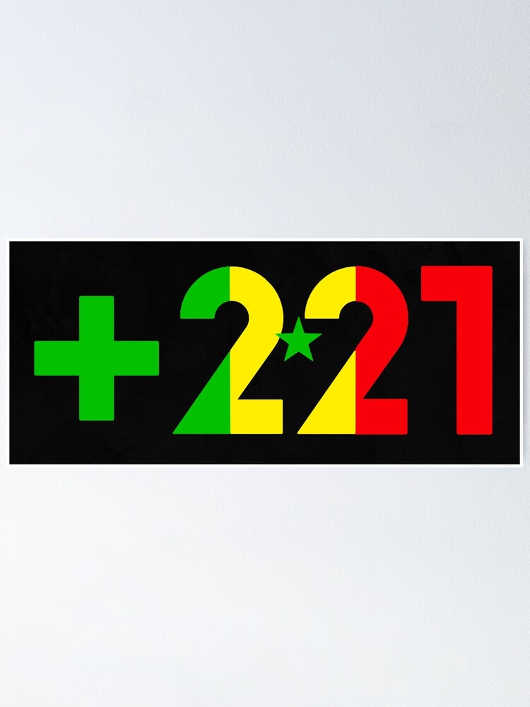 SENEGAL +221 Country calling code | Poster