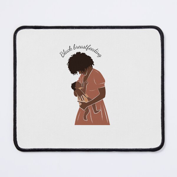 Item preview, black breastfeeding | Black mom breastfeeding nursing baby | African american lactation gift designed and sold by Gaudeliy.