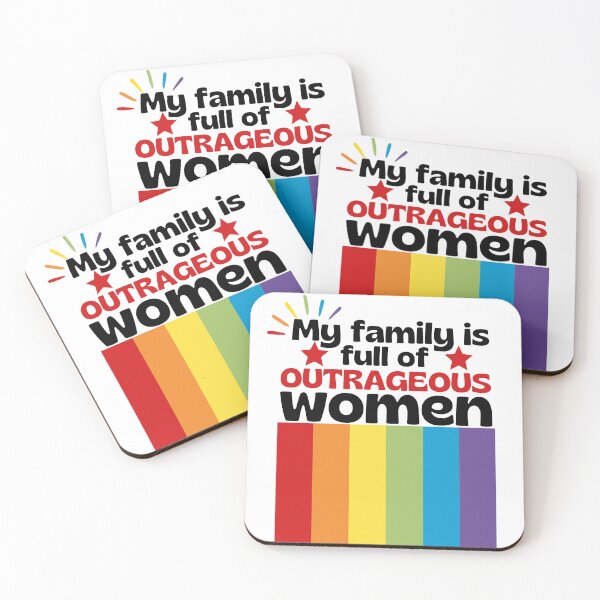 Item preview, My family is full of outrageous women - matriarchy - girl power - mom - grandma designed and sold by EvergreenWhimsy.
