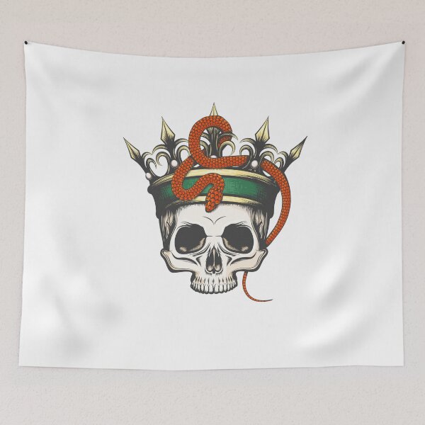 Item preview, Skull in Crown and Snake  designed and sold by devaleta.