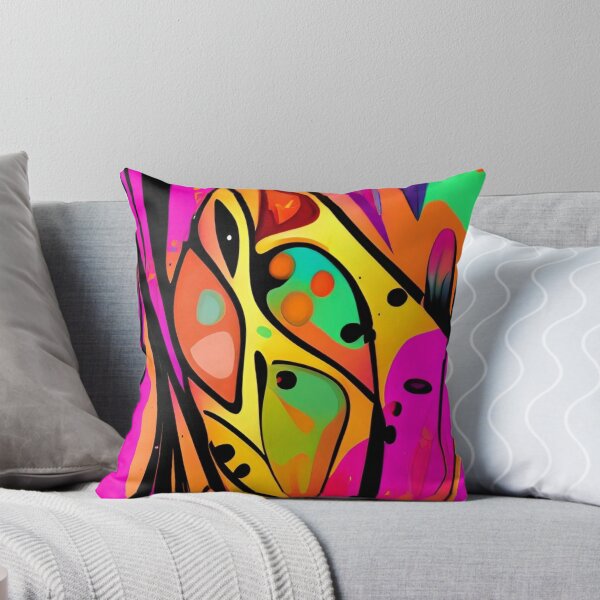 Item preview, Colorful Abstract Psychedelic Splatter Paint Design designed and sold by bandjdesigns.